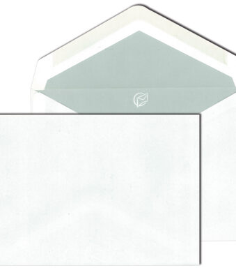 MAILmedia envelop, zijdevoering, C5, 162x229 mm, wit, 100 g/m2, z. venster, gegomd, 500 st.