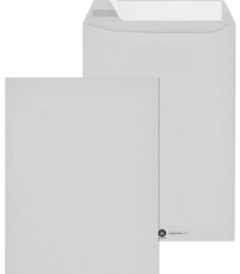 MAILmedia akte-envelop C4, 22,9 x 32,4 cm, Recycling grijs, zonder venster, zelfklevend, 250 st.