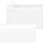 MAILmedia envelop 110 x 220 mm, wit-transparant, 110 g/m2