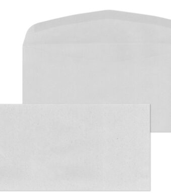 MAILmedia envelop Kuvermatic, 114 x 229 mm, recyled grijs, 75 gt/m2, gegomd, z. venster, 1.000 st