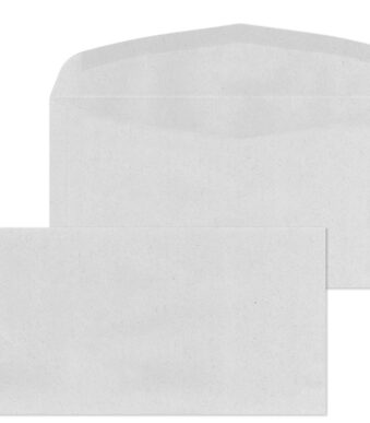 MAILmedia envelop 114x229 mm, gegomd, recycled grijs, z. venster, 75 g/m2 1.000 st
