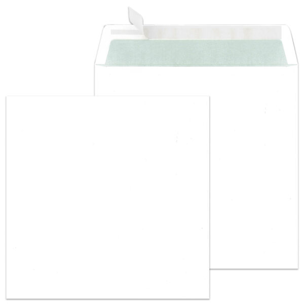 MAILmedia envelop 'Zack & Klapp', 220x220mm, 100 g/m2, wit, zelfkl., z. venster, 500 st