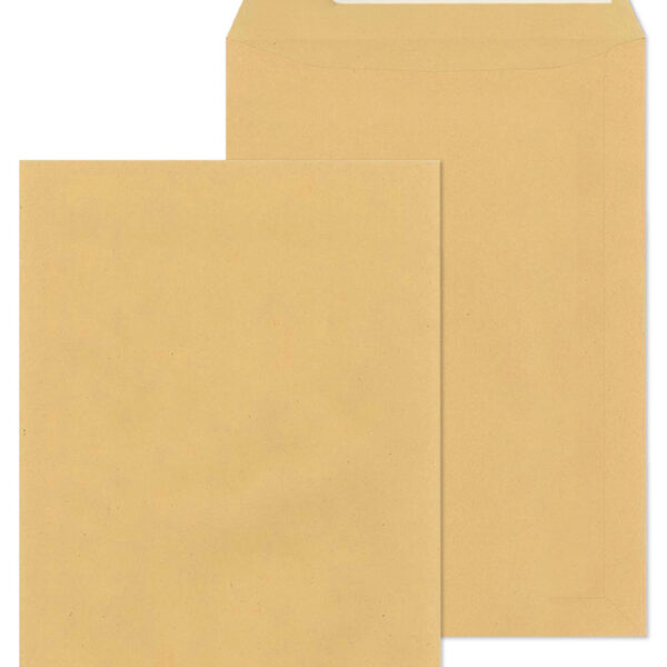 MAILmedia akte-envelop C4, 22,9 x 32,4 cm, zelfklevend, zonder venster, bruin, 250 st.