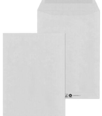 MAILmedia enveloppen C4, 22,9 x 32,4 cm, gegomd, zonder venster, recycling grijs, 250 st.