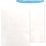 MAILmedia akte-envelop, DIN B4, 25 x 35,3 cm, vezelversterkt, zelfklevend, wit/blauw, 250 st.