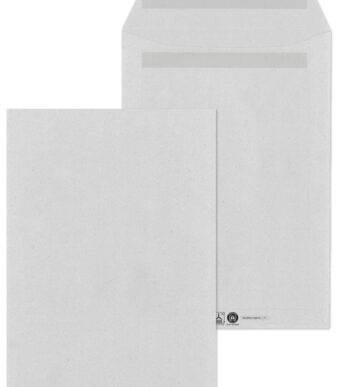MAILmedia akte-envelop C4, 22,9 x 32,4 cm, zelfklevend, zonder venster, recycling grijs, 250 st.