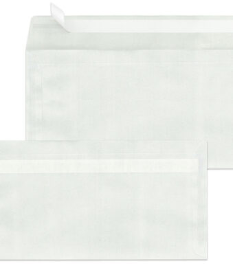 MAILmedia envelop 110x220 mm, zelfklevend, transparant satijn, 80 g/m2