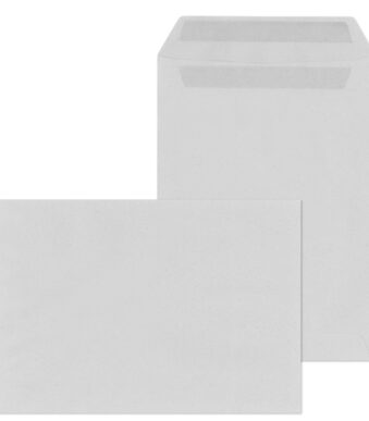 MAILmedia akte-envelop C5, 16,2 x 22,9 cm, zelfklevend, zonder venster, recycling grijs, 500 st.