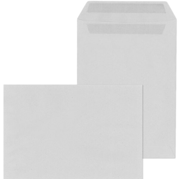 MAILmedia akte-envelop C5, 16,2 x 22,9 cm, zelfklevend, zonder venster, recycling grijs, 500 st.
