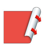 METO etiketten voor prijstang, 29 x 28 mm, fluor rood