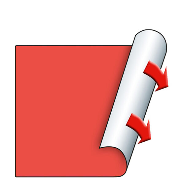 METO etiketten voor prijstang, 29 x 28 mm, fluor rood