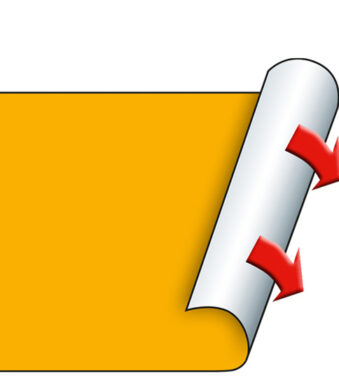 METO etiketten voor prijstang, 29 x 28 mm, fluor oranje