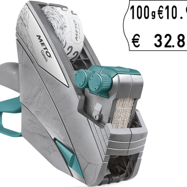 METO prijstang Classic M 1626, 2-regelig, 16-posities