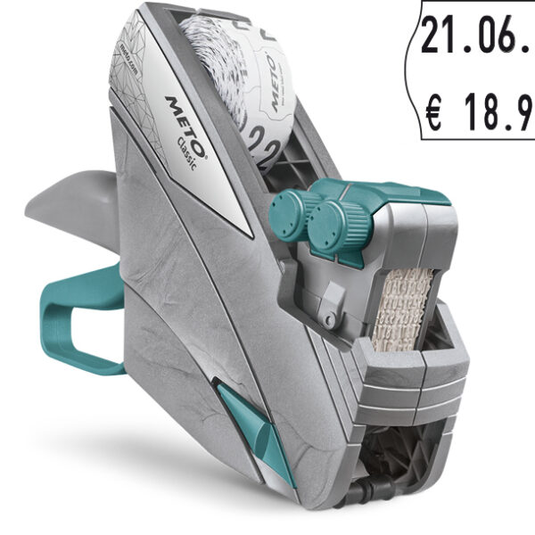 METO prijstang Classic M 2026, 2-regelig, 20-posities