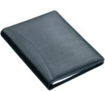Alassio schrijfmap met ringband ´BENACO´, A5, nappa-leer, zwart