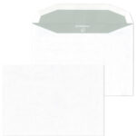 MAILmedia envelop 162x229 mm, 75g/m, gegomd, z. venster, wit, 500 st