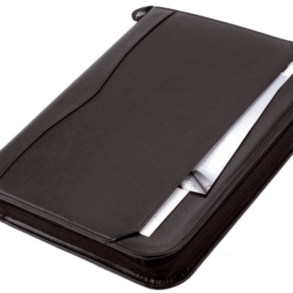 Alassio schrijfmap ´REGGIO´, A4, kunstleer, zwart