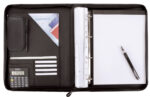 Alassio schrijfmap ´REGGIO´, A4, kunstleer, zwart