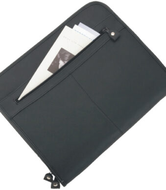 Alassio schrijfmap ´MILANO´, A4, kunstleer, zwart