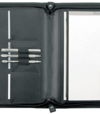 Alassio schrijfmap ´MILANO´, A4, kunstleer, zwart