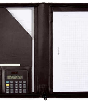 Alassio schrijfmap ´CATANA´, A4, nappa-leer, zwart