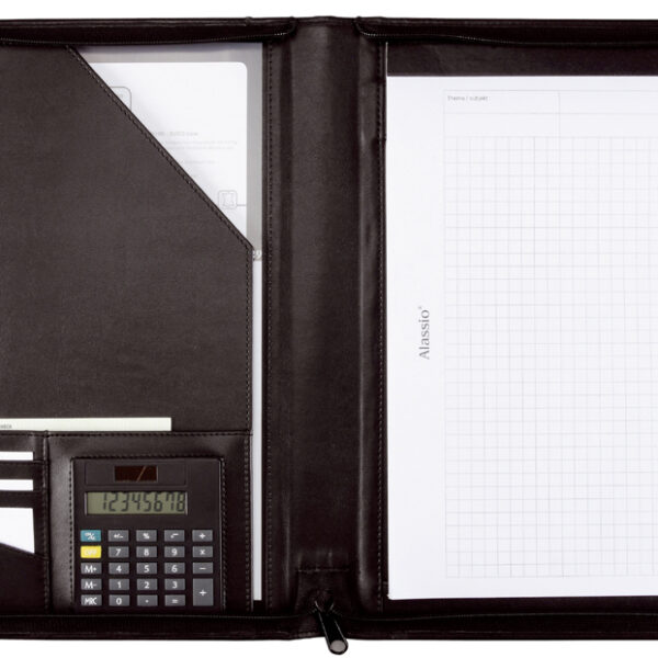 Alassio schrijfmap ´CATANA´, A4, nappa-leer, zwart