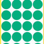AVERY markeringspunten, rond 18 mm, groen, permanent, handschrift