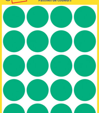 AVERY markeringspunten, rond 18 mm, groen, permanent, handschrift