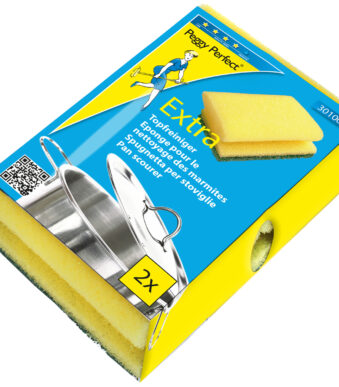 Peggy Perfect pannenspons 'Extra', 2 stuks