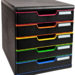 EXACOMPTA schuifladenbox MODULO A4, 5 lades, harlekijn