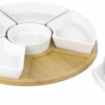 Esmeyer serveerset SUSAN, van hout/porselein, 7-delig