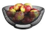 APS broodmand / fruitmand WIRE, rond, zwart