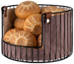 APS brood- en fruitmand, rond, diameter: 275 mm, zwart