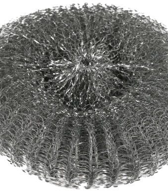 HYGOCLEAN metalen-pannenspons/schuurspons, zilver, 60 g