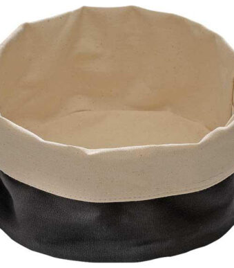 APS broodmand / broodzak, diameter: 170 mm, lichtbeige / zwart