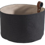 APS broodmand / broodzak, diameter: 170 mm, donkergrijs / beige