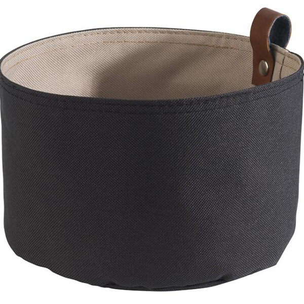 APS broodmand / broodzak, diameter: 170 mm, donkergrijs / beige