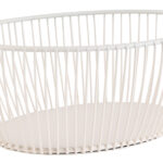 APS brood- en fruitmand SVART, ovaal, 200 x 150 mm, wit