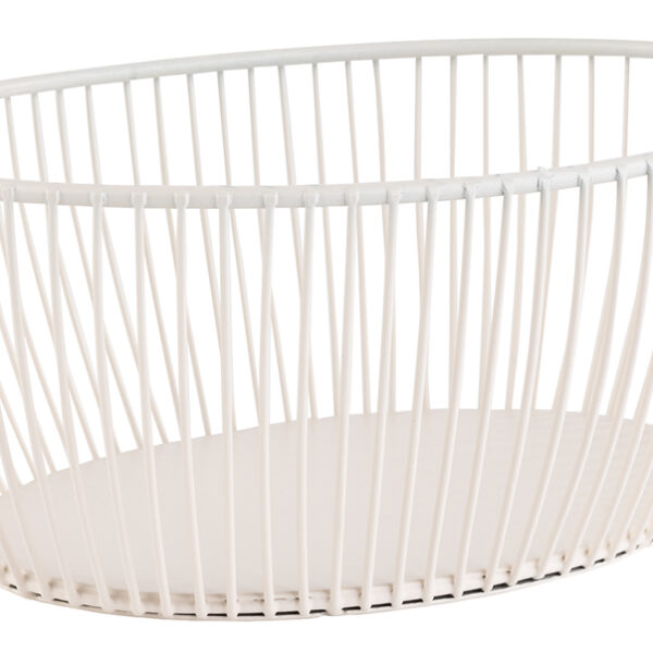 APS brood- en fruitmand SVART, ovaal, 200 x 150 mm, wit