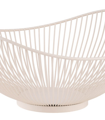 APS brood- en fruitmand SVART, ovaal, 295 x 255 mm, wit