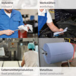 HYGOCLEAN rol poetspapier, 2-laags, blauw, vel: 220 x 350 mm