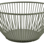 APS brood- en fruitmand SVART, rond, 175 mm, groen