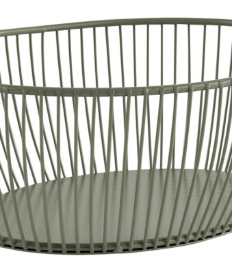 APS brood- en fruitmand SVART, ovaal, 200 x 150 mm, groen