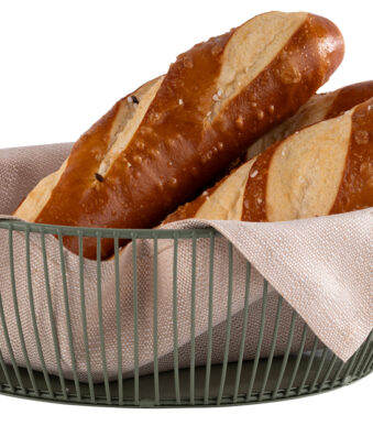 APS brood- en fruitmand SVART, ovaal, 240 x 190 mm, groen