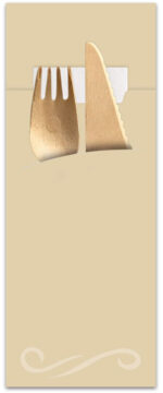 HYGOSTAR bestekmapje Classic, 1/8-vouw, creme/wit, 520 stuks