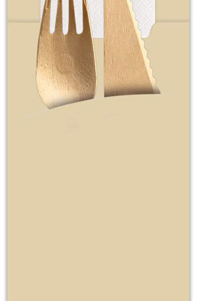 HYGOSTAR bestekmapje Classic, 1/8-vouw, creme/wit, 520 stuks