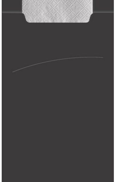 HYGOSTAR bestekmapje Classic, 1/8-vouw, grijs/grijs, 520 stuks