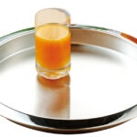 Esmeyer dienblad VENGA, rond, zilver