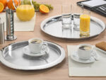 Esmeyer dienblad VENGA, rond, zilver