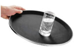 Esmeyer dienblad TENNESSEE, rond, zwart